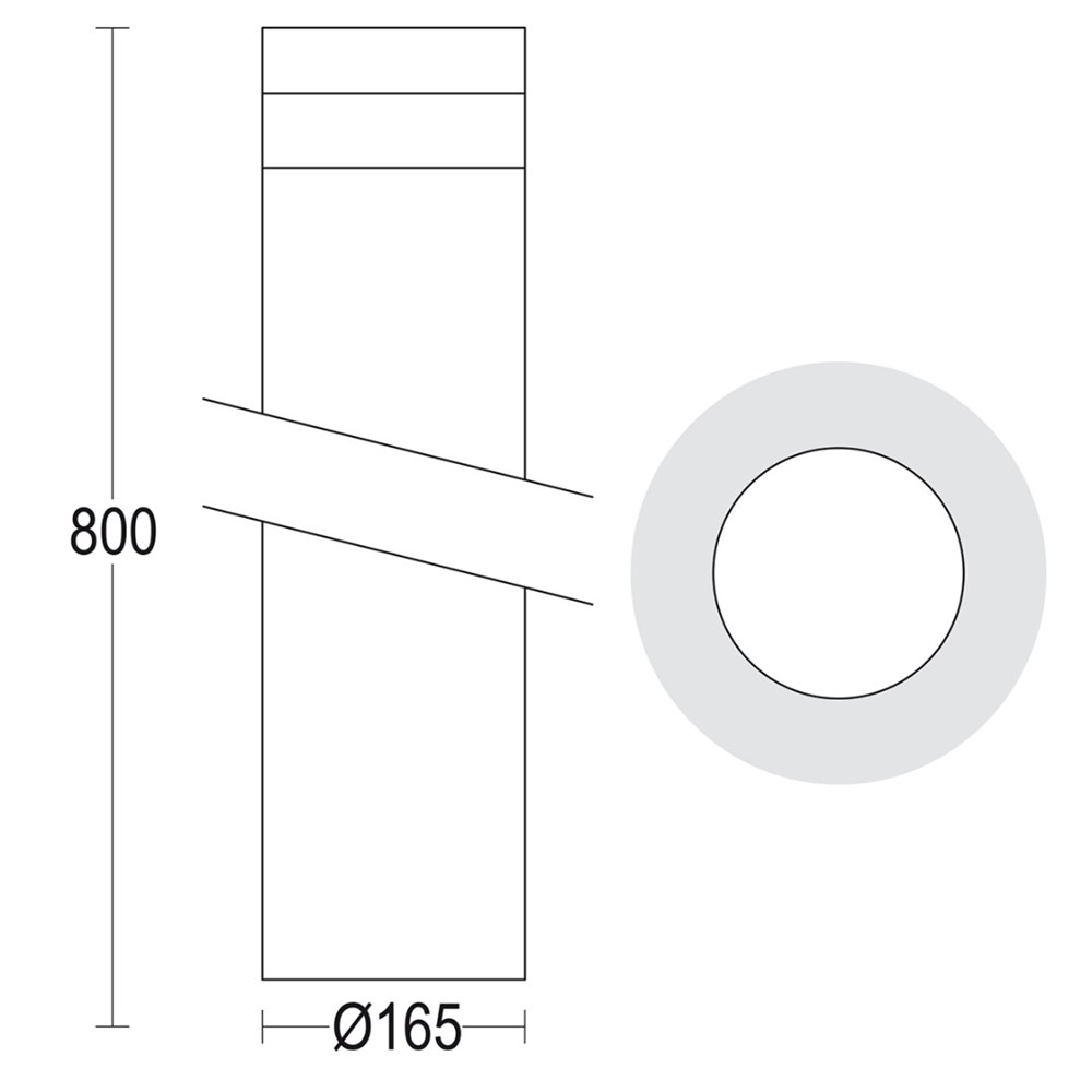 MaxiTondo 800 Ghidini Tondo .05 Темно-Cерый (Матовый) - Вид №1