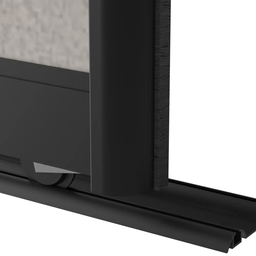 Дверь-купе KONSENSA 225.5x80.4 см МДФ цвет бетон профиль черный 89444002 STLM-2093766  - Вид №5