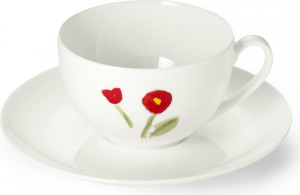 10639865 Dibbern Чашка для эспрессо Dibbern "Впечатление.Красные маки" 110мл Фарфор