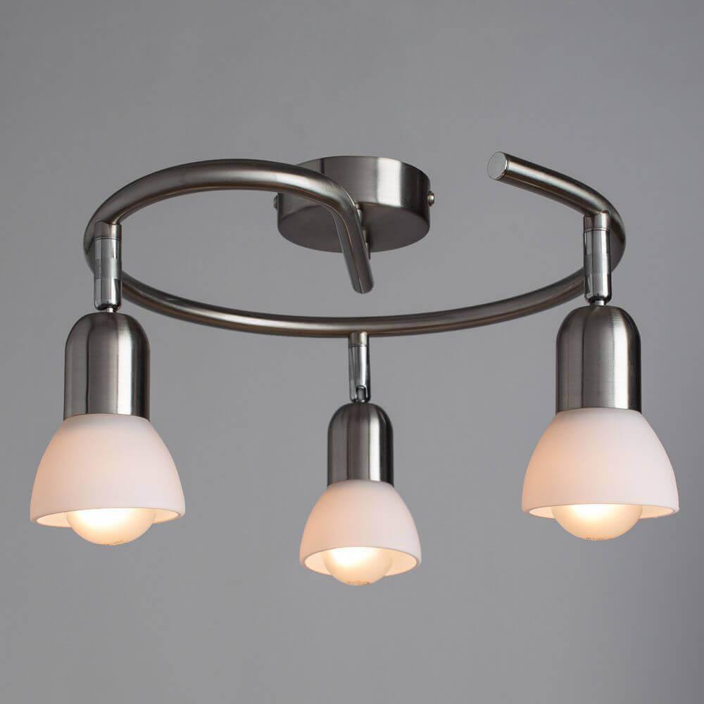 Спот потолочный белый с 3 плафонами Arte Lamp A3115PL-3SS ARTE LAMP A3115 00-3924043 Белый  - Вид №2