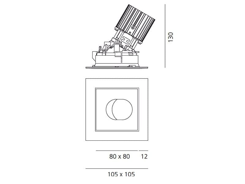 Алюминиевый квадратный регулируемый светодиодный прожектор Artemide Everything ARCH-00007327 - Вид №5