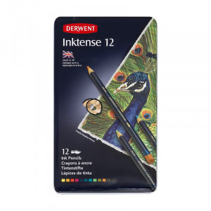 0700928 Набор чернильных карандашей 12 цв. Inktense Derwent