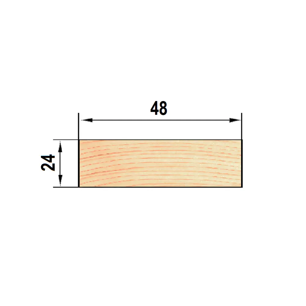 Santreyd Брусок строганый из лиственницы 24×48×3000 мм для наружных конструкций 82010674 STLM-0017359 - Вид №4
