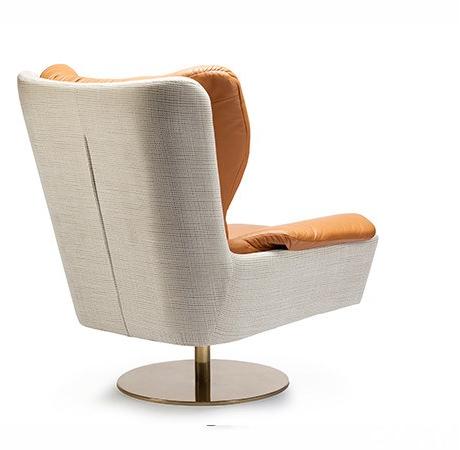 Mambo Unlimited Ideas Поворотное кожаное кресло с подлокотниками sun-id-1449931 - Вид №1