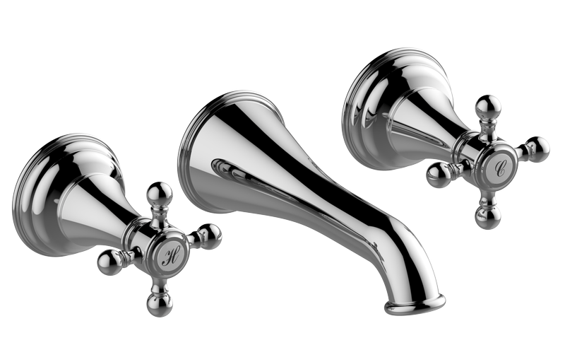 E-2430-C21B Wall-mounted basin mixer with 17cm spout - Trim only GRAFF Lauren