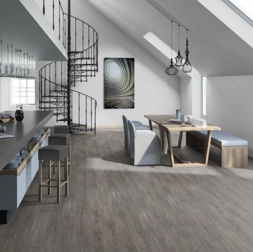 Виниловый ламинат Tarkett New Age Orient Дуб с брашью (Текстурированная) 914,4х152,4/101,6 мм 1000901207 - Вид №6