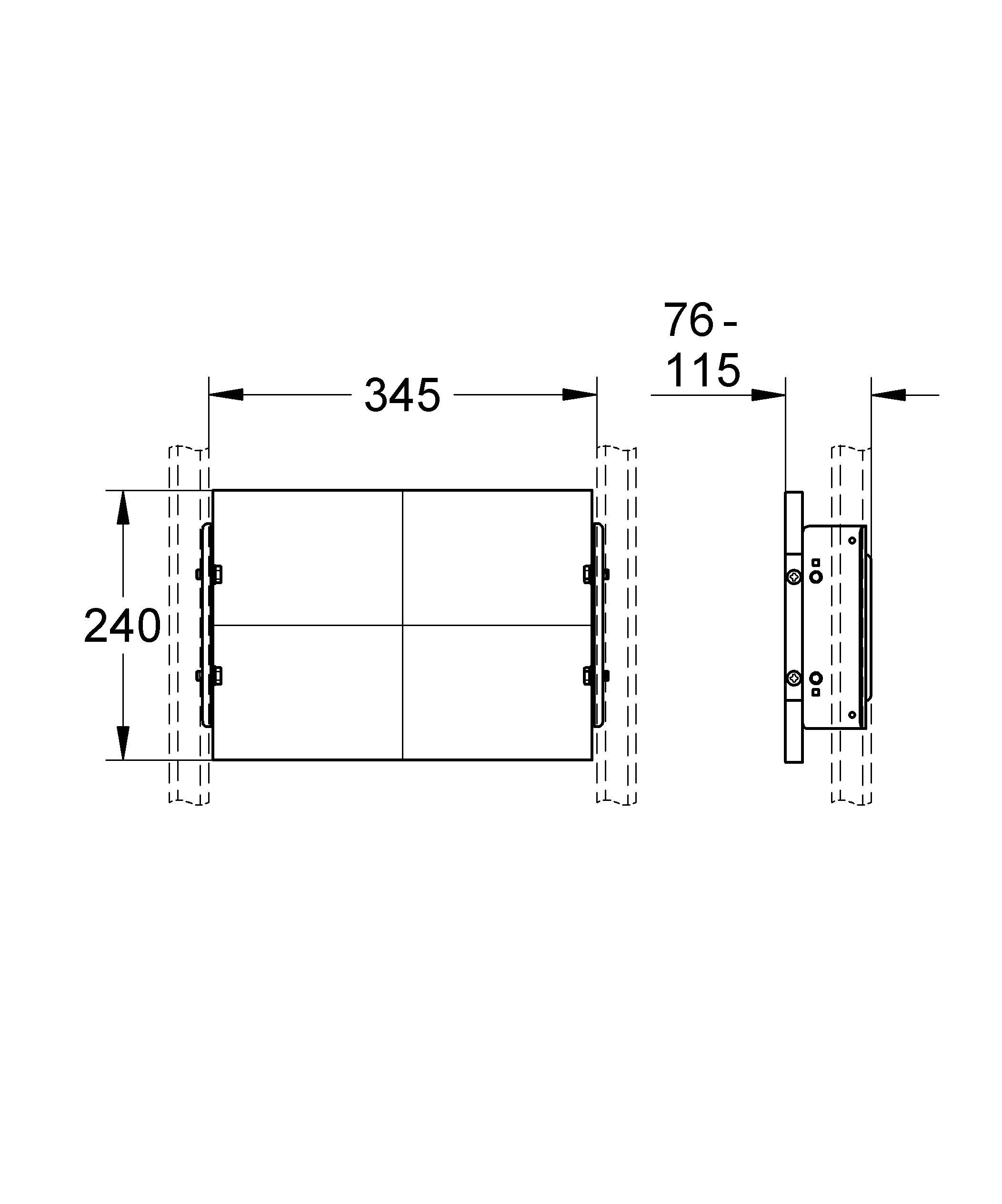 Монтажная панель GROHE Rapid Pro (39042000) - Вид №1