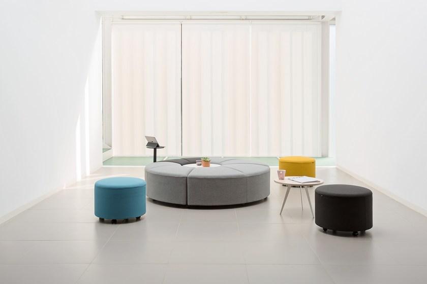 ACTIU Пуф из ткани на колесиках Bend sun-id-1500751 - Вид №8