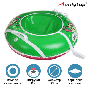 90730549 Тюбинг-ватрушка d=93 см зеленый STLM-0358564 ONLYTOP