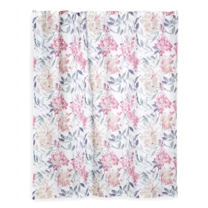 Штора для ванной Wess Bonsoir 180x200 см полиэстер цвет фиолетовый/розовый 82168001 STLM-2210653
