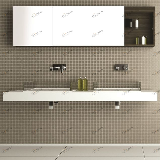 Moma Design Столешница под раковину из Corian 1800 Top 55 белая TPS0955180