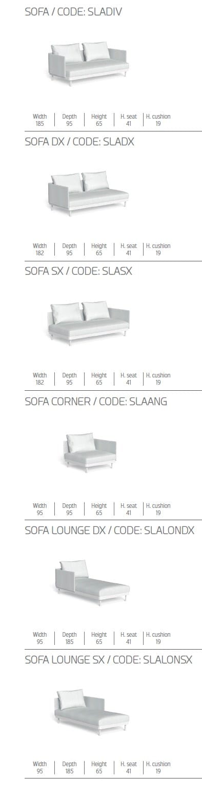 Ткань сад диван с полуостровом Talenti Slam ARCH-00126400 - Вид №5