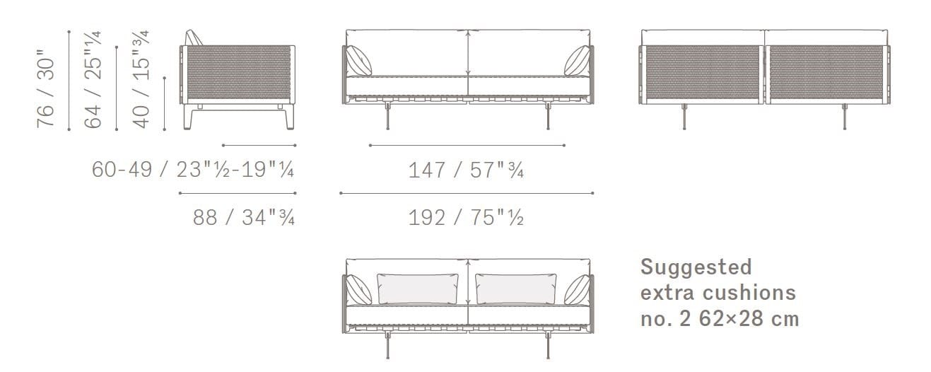 Кожаный диван Poltrona Frau коллекция-диваны и кресла ARCH-00095864 - Вид №2