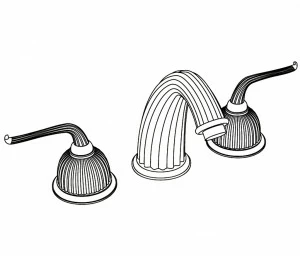 C67-3301 C67-3301 Смеситель на 3 отверстия на оправе CUPOLA Cristal & Bronze COUPOLE