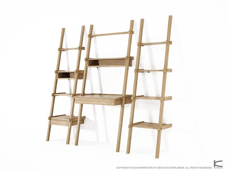 KARPENTER Открытая полка из дуба с ящиками Simply city sun-id-1402120 - Вид №1