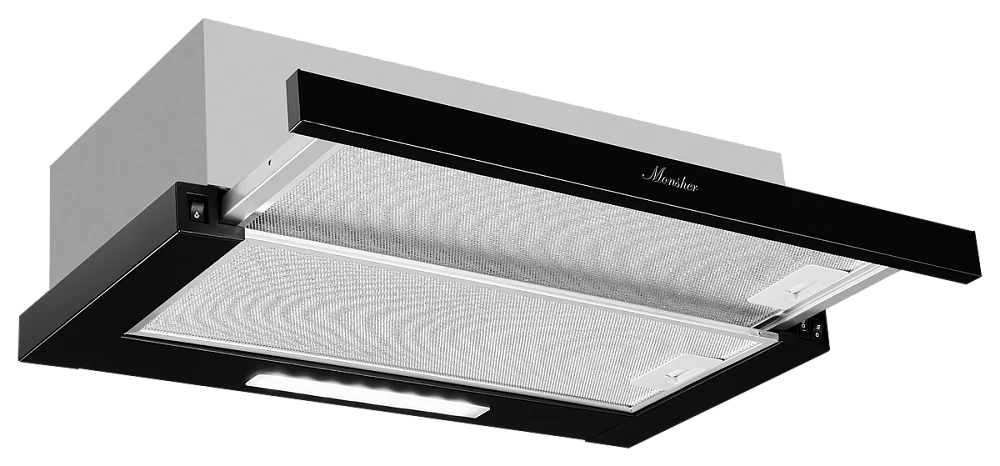 9121503 Вытяжка телескопическая Monsher LAUTREC 60 Noir черный/черный STDN-0028002