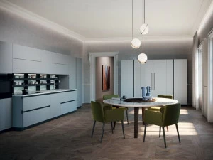 Febal Casa Линейная кухня без ручек