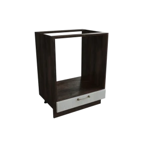 91995180 Напольный шкаф МС Ницца под духовку 60x81.60x47.80 см фасад серый МДФ каркас серый дуб ЛДСП Сурская Мебель STLM-1392804