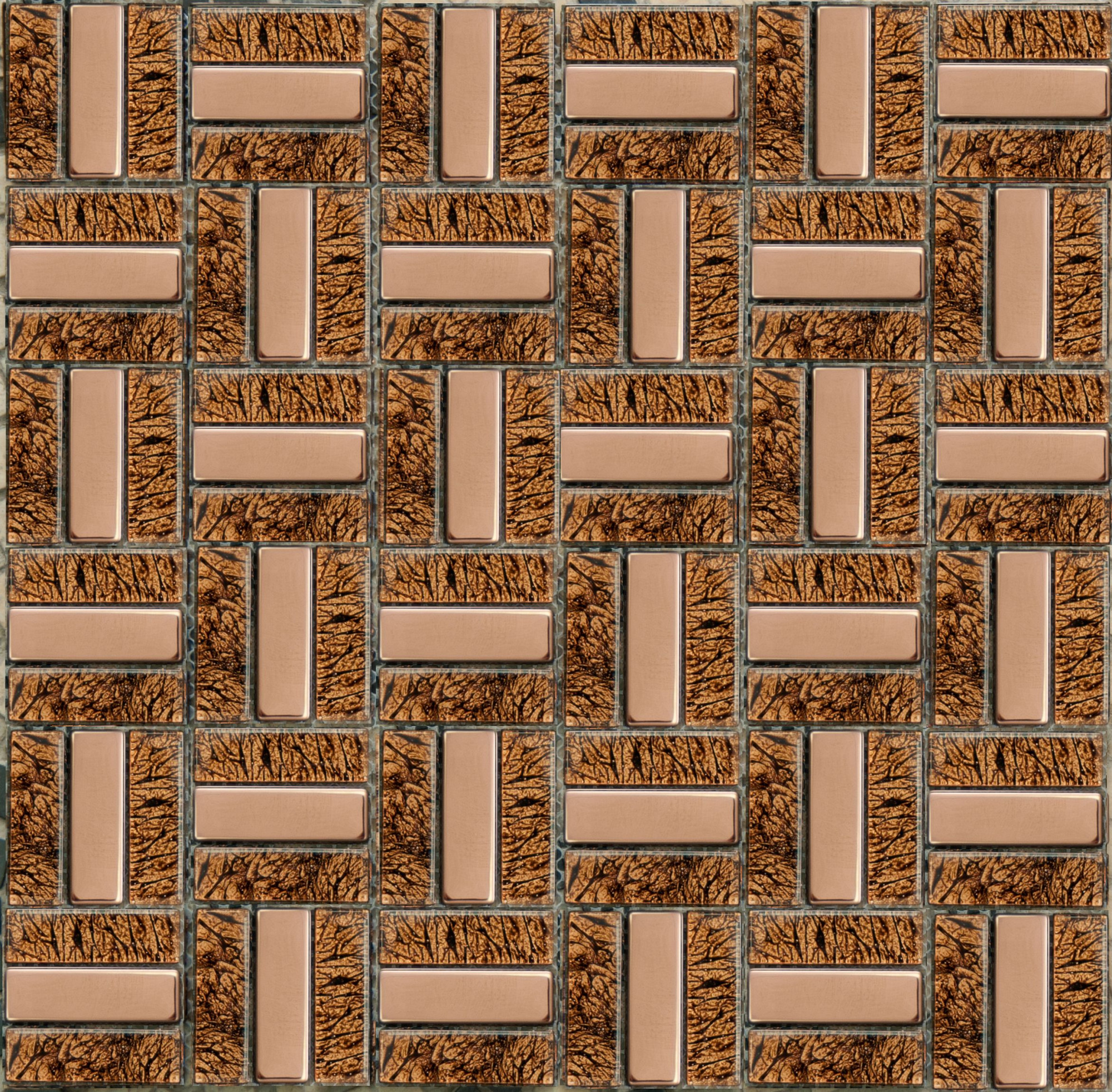 Мозаика металлическая MS-619 SN-Mosaic Metal 