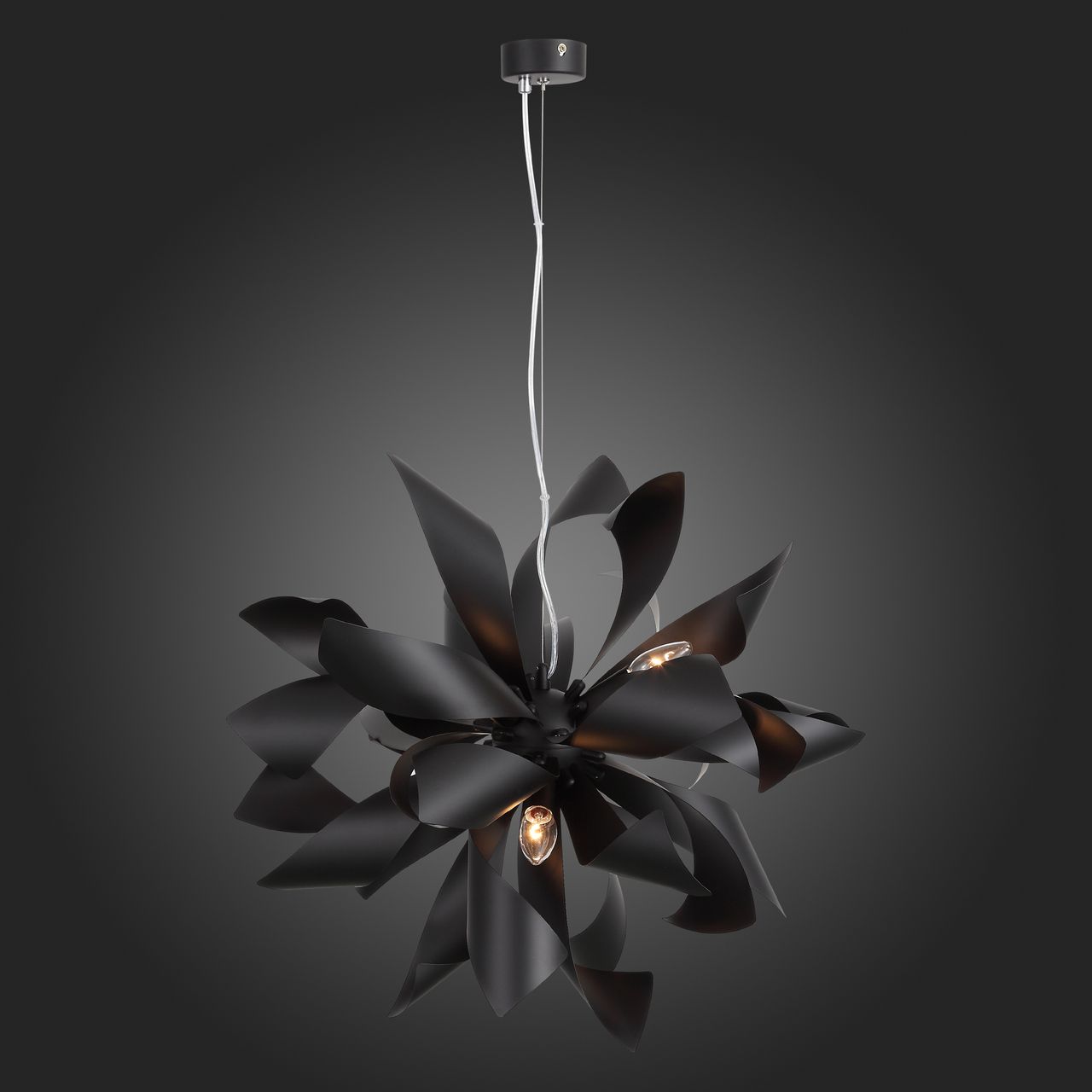 Дизайнерская подвесная люстра ST Luce Spiraglio SL453.403.06 черная ST LUCE ДИЗАЙНЕРСКИЕ 108704 Черный  - Вид №2