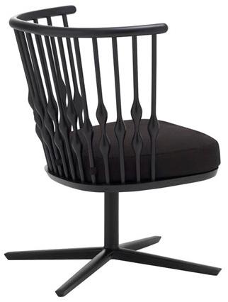 Andreu World Кресло из бука с 4 спицами Nub Bu1445 - Вид №1