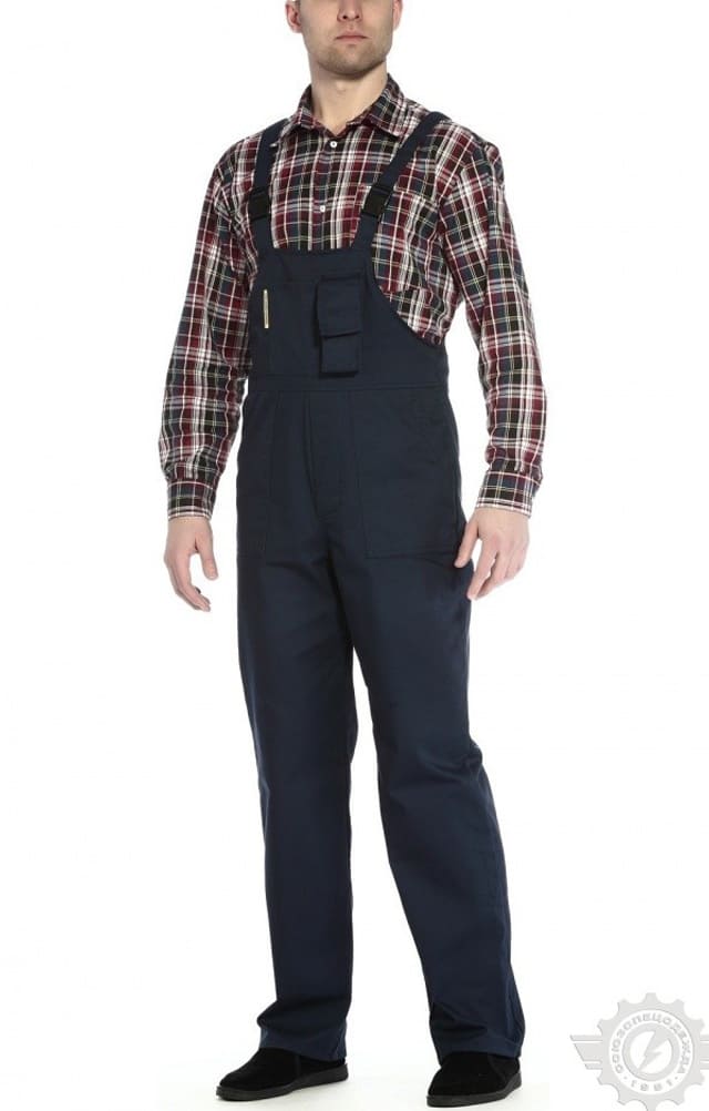 5022574 Полукомбинезон "Эксперт-2" темно-синий  Летняя спецодежда  размер 64-66/182-188  - Вид №2