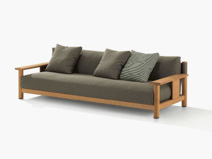 3-местный тканевый съемный садовый диван