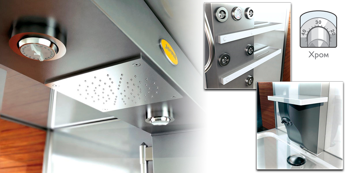 Душевая кабина Mynima 90 TT 9447-954A Dx Jacuzzi 9447954ADX - Вид №1