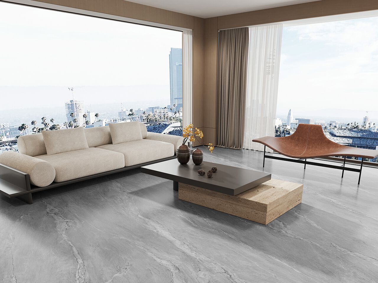 Мраморный пол / покрытие GANI MARBLE TILES AMAZON BLUE ARCH-00147163 - Вид №1