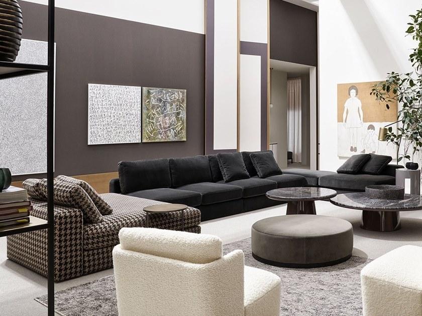 Meridiani Секционный диван со съемным чехлом из ткани Harold sun-id-1399953 - Вид №2