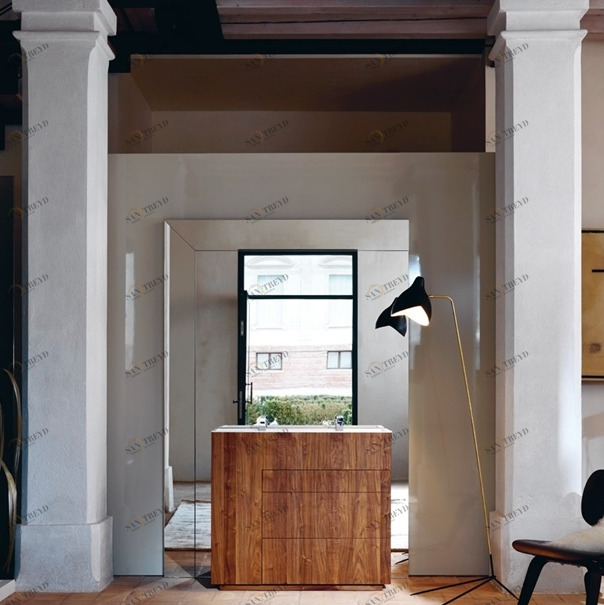 Комбинация ванной комнаты T08 в отделке Full 100 Milltek / 10 Noce Americano MILLDUE TOUCH TOUCH08