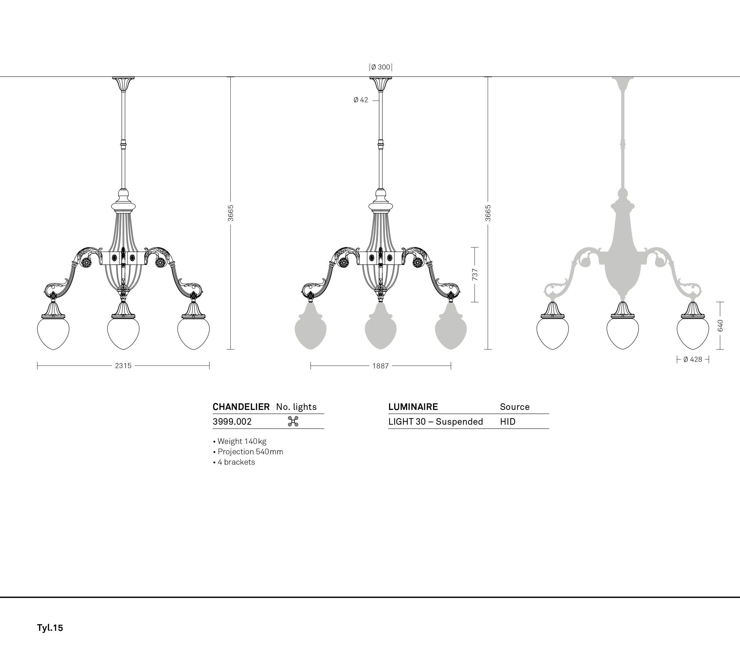 Открытый галогенный подвесной светильник Neri Tyl ARCH-00150309 - Вид №17