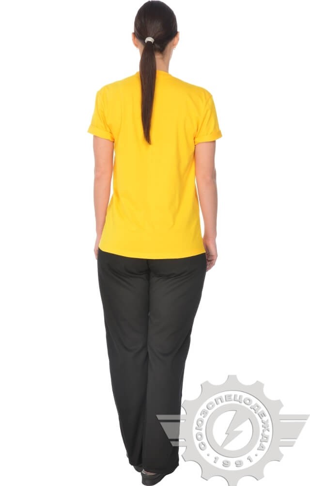 4958145 Футболка желтая  Одежда для официантов  размер L (48-50) Спецодежда  - Вид №11