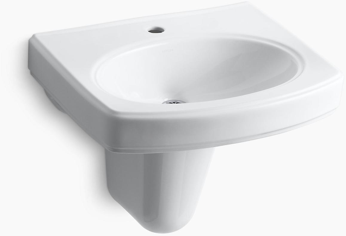 K-2035-1-0 Подвесная раковина настенная прямоугольная Kohler  белая  - Вид №1