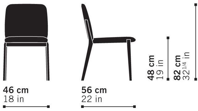 Very Wood Штабелируемый стул из ткани Chelsea sun-id-1386017 - Вид №8