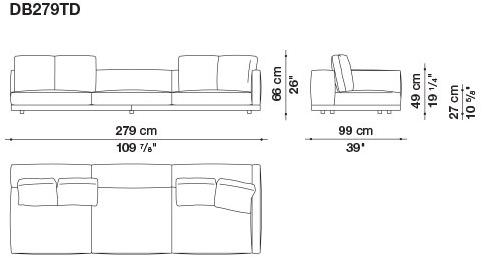 B&B Italia Кожаный диван Dock sun-id-1441060 - Вид №77
