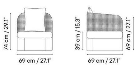 iSimar Садовое кресло из ткани со стальной конструкцией Arena 8106 - Вид №2