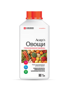 90802744 Удобрение минеральное Agree's Овощи 1 л STLM-0389276 АГРИС