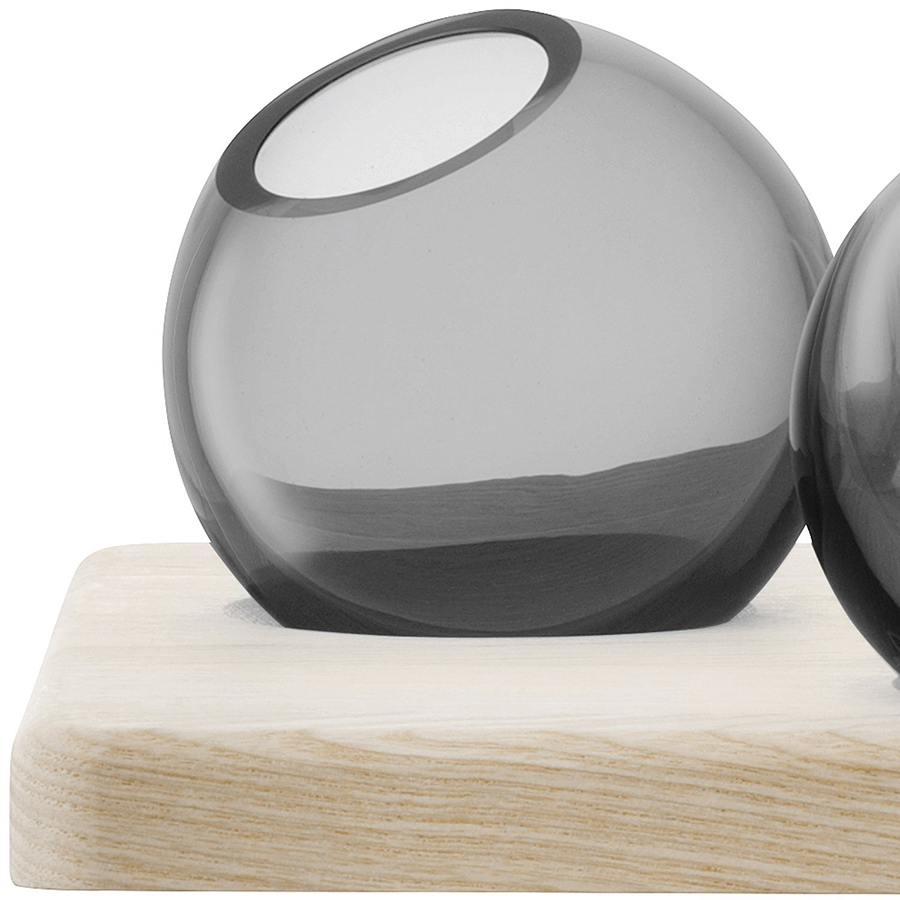 Трио ваз на подставке Axis 8 см серые LSA International G136503847 - Вид №5