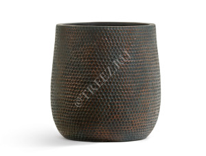 41.1021-0050-GCP-32 Кашпо  ERGO - серия Oriental - Чаша - Окись с медной патиной Цветочная коллекция