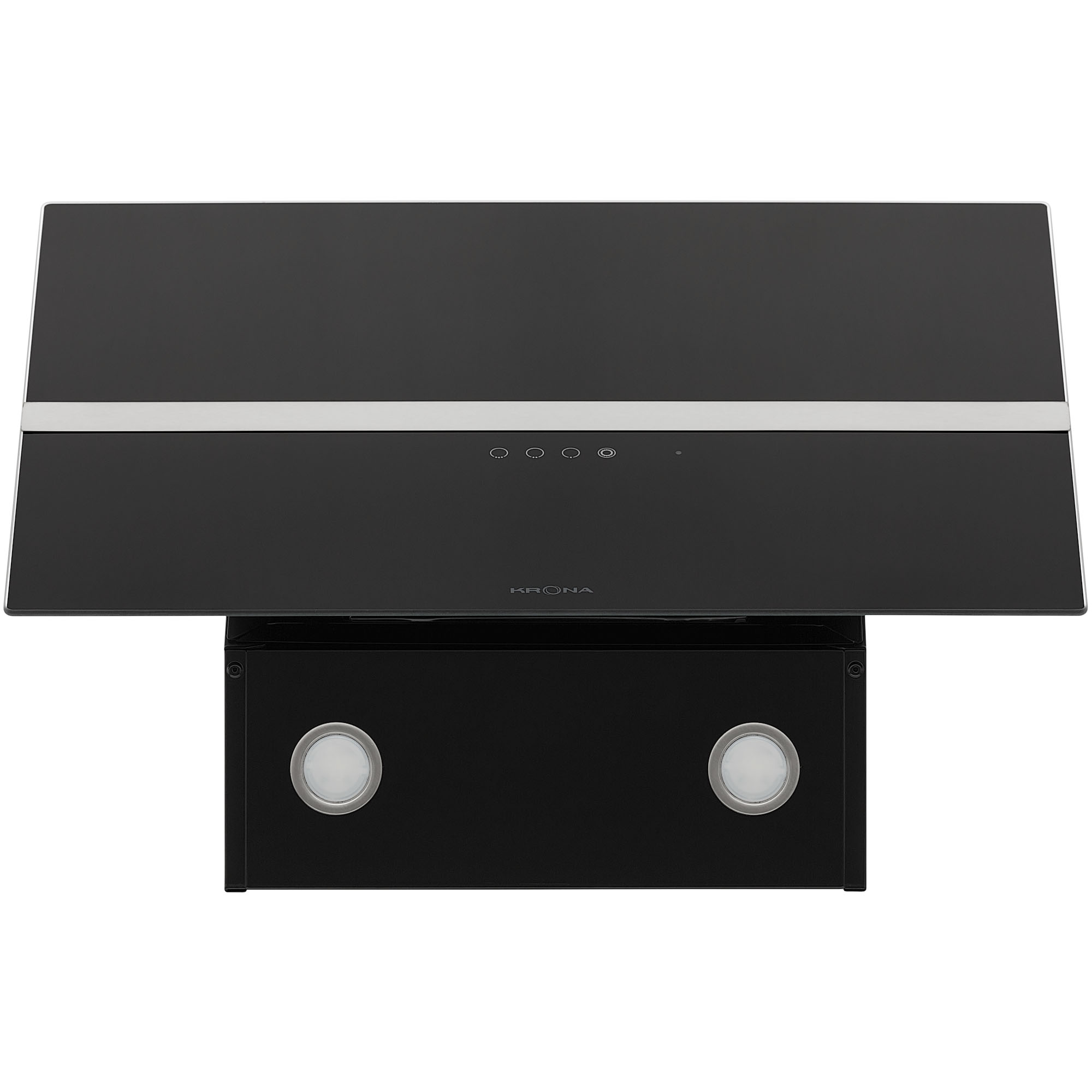 9238742 Вытяжка наклонная KRONA GABRIELE E 600 1 S черный/серебристый KRONA1 STDN-0118112 - Вид №3