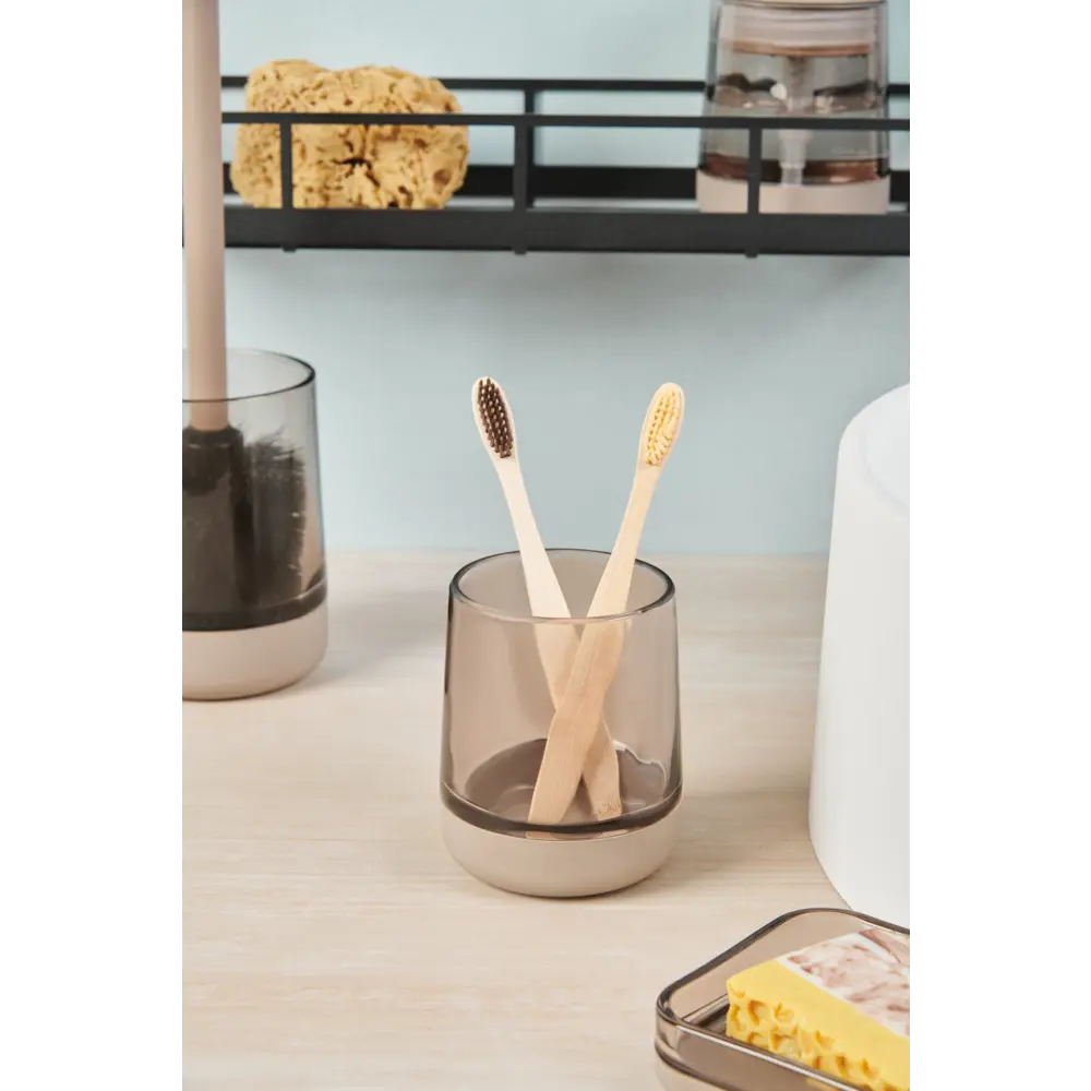 Стакан для зубных щёток Vidage Bonn Beige стекло цвет бежевый STLM-2098666
