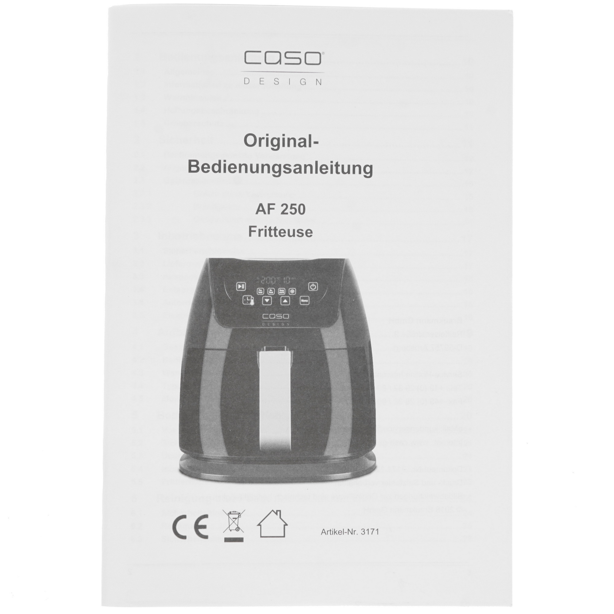 8157261 Аэрогриль CASO AF 250 черный STDN-0071458 - Вид №6