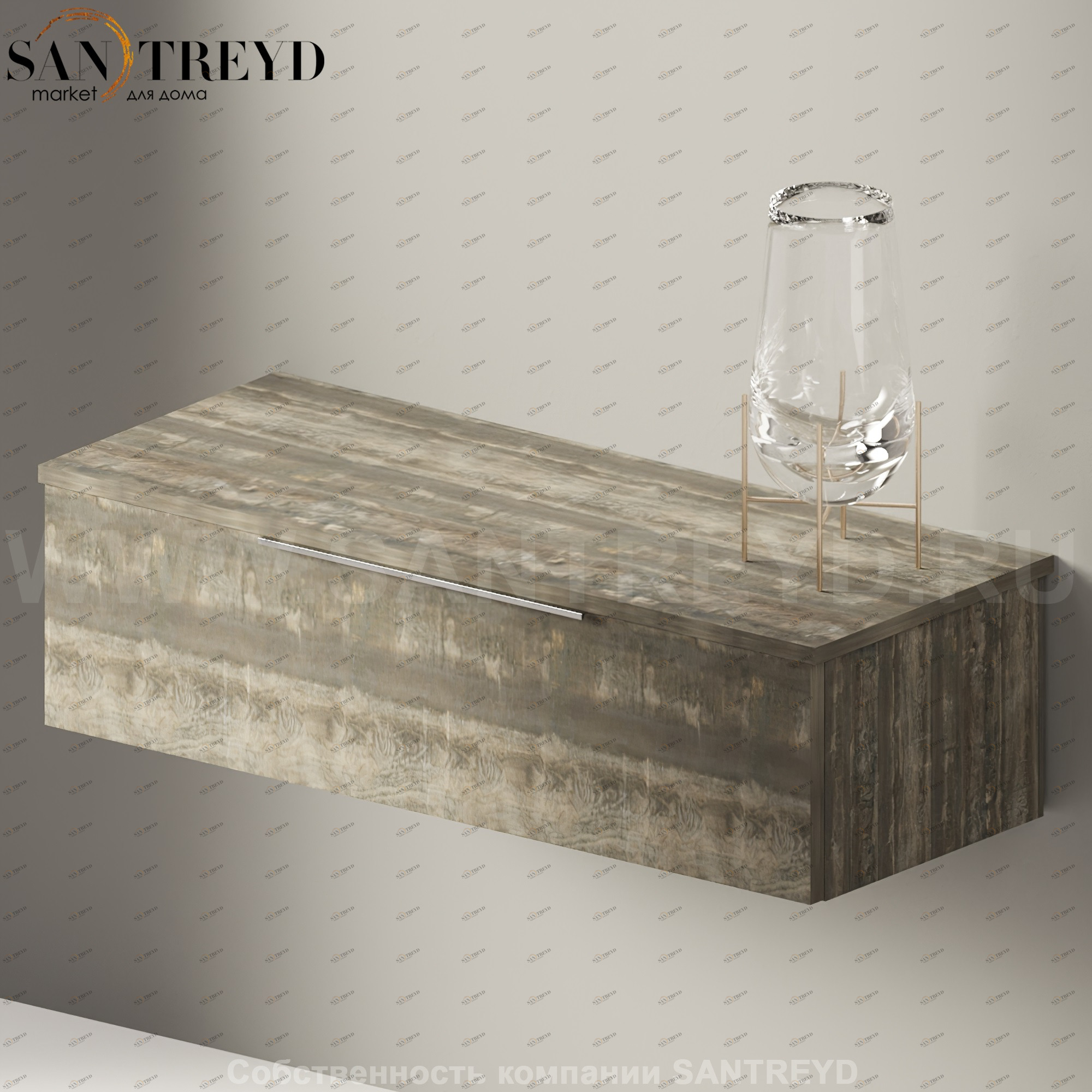 Flaminia BOX Настенная тумба 95 см с 1 ящиком BX298.WE Ceramica Flaminia BX298WE