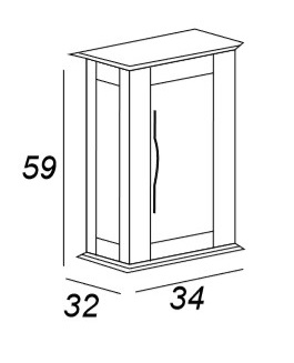 Мебель для ванной CEZARES TIFFANY 101 Blu Petrolio 54953 - Вид №5
