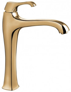 76006BR Высокий смеситель Ares с донным клапаном для раковины, цвет бронза