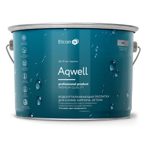 98262337 Пропитка для камня Aqwell 82842322 9 л эффект мокрого камня STLM-0611044 ELCON