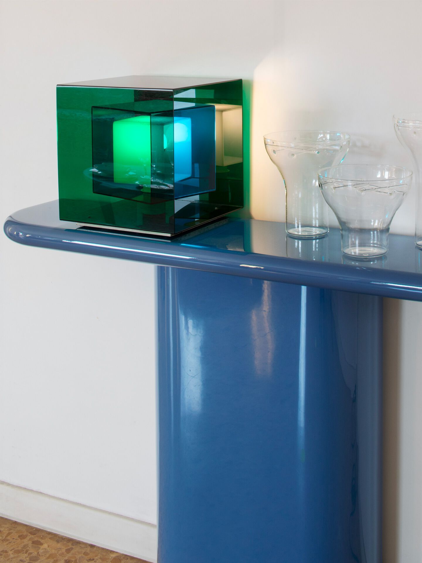 Прямоугольная консоль из МДФ с рециркулированным полистиролом Punto Zero штопка ARCH-00126457 - Вид №5