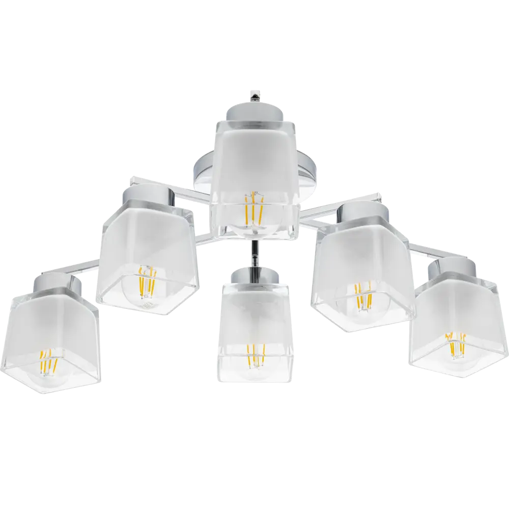 Люстра потолочная Ritter Bari 52519 6 6 ламп Е27 цвет хром STLM-2207657 - Вид №1