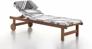 Very Wood Садовая кушетка Iroko на колесиках Capri